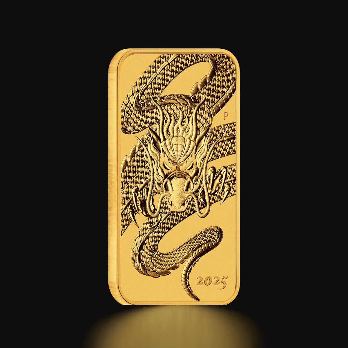 Gold Coin Rextangular 1 oz Australian Dragon Rectangular Gold Coin - Tavex Norway