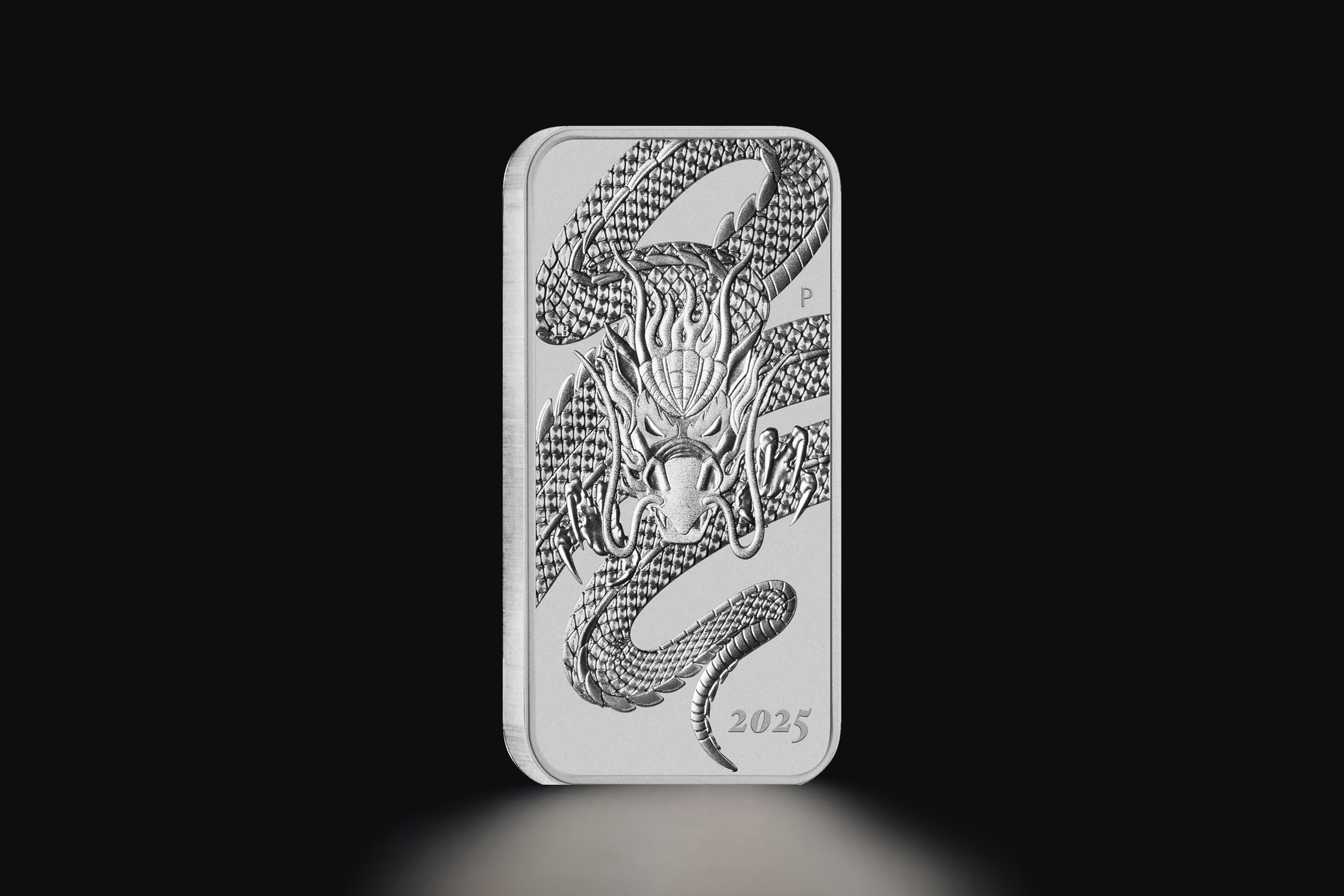 1 oz Australian Dragon Rectangular Silver Coin - Tavex Norway