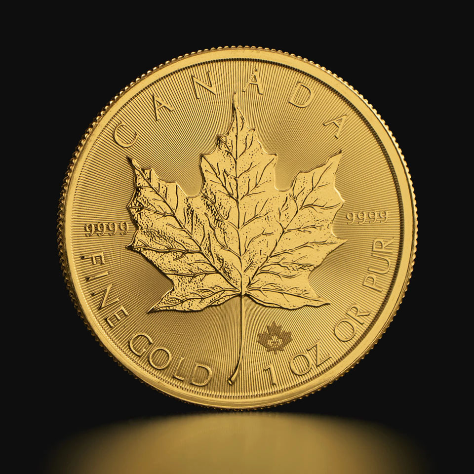 1 oz Canadian Maple Leaf Gold Coin Tavex Norway